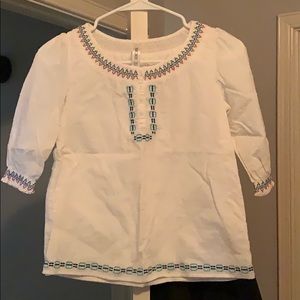 cherokee, white blouse, children L (10-12)